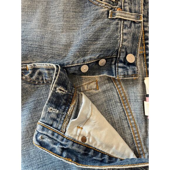 Levi’s 501 3 Palms Printed Cuff Cropped Women’s Jeans - size 32 - Picture 5 of 9